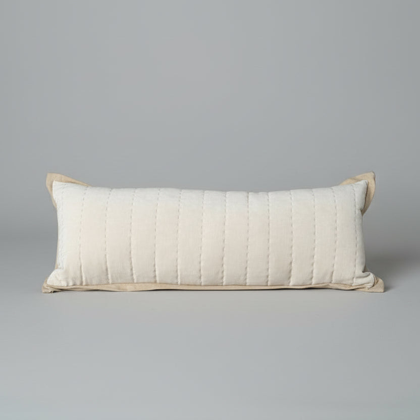 Maitri : Stonewashed Velvet Cushion- old Pink (30x90)