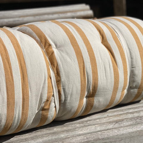 Maitri Cream and amber striped mattress 70CM X 175