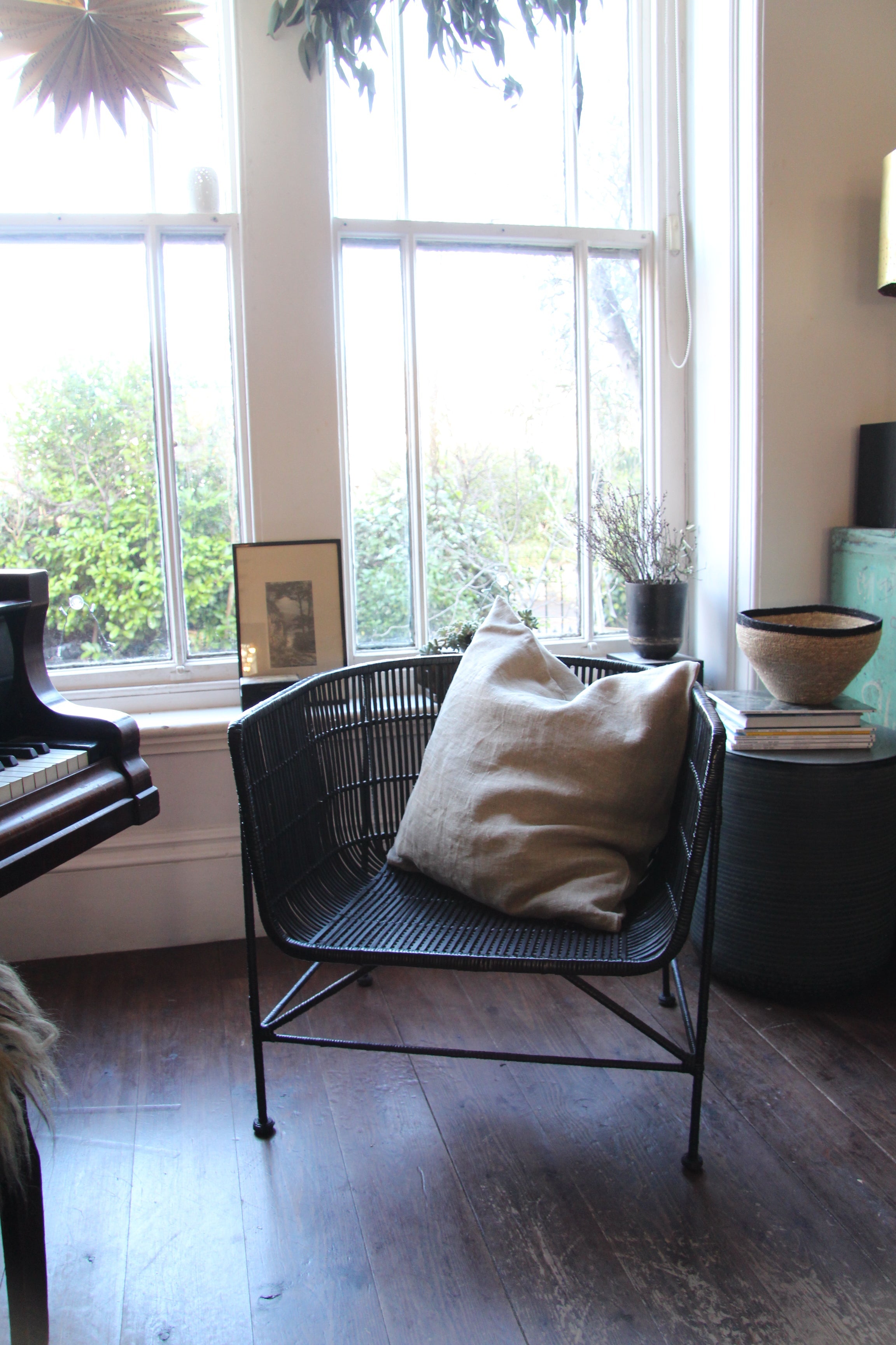 Lyla 100% natural Linen cushion cover 60x60